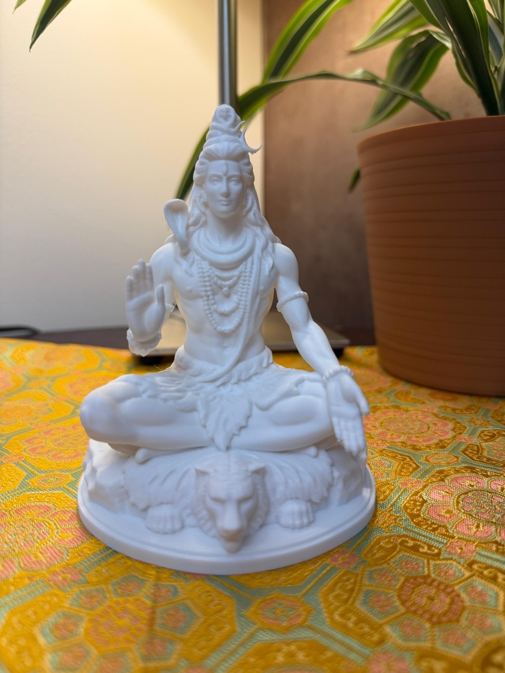 White Shiva Statue Decorative Sculpture - Home Art - Picture 5 of 5